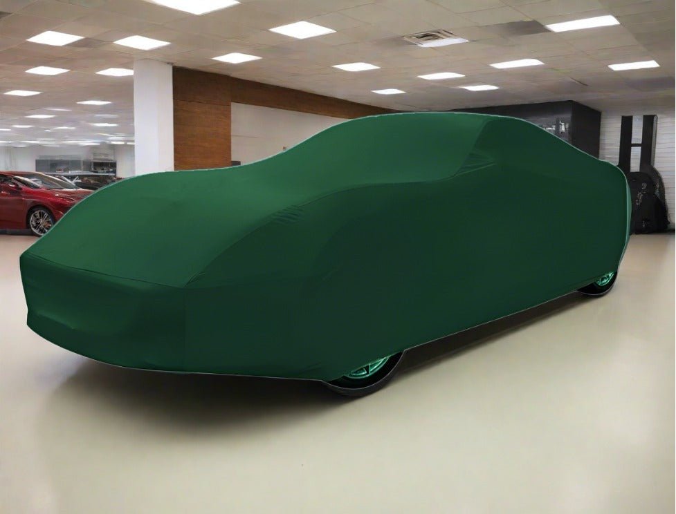 coupe_car_indoor_cover_green ##carcover## ##bespokecarcover## ##bestcarcover## ##vehiclecover## ##madeinitaly##